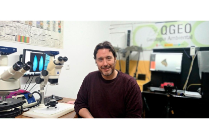 Ismael Coronado Vila, profesor ayudante doctor del Área de Paleontología de la Universidad de León. - EL MUNDO