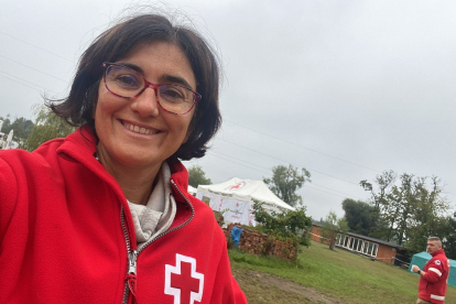 La abulense Sara Escudero, delegada internacional de Emergencias de Cruz Roja Española en Polonia.- ICAL