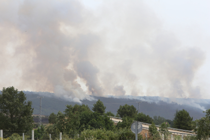 Incendio en la Sierra de la culebra en junio de 2022. ICAL