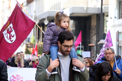 Manifestación en León por el día para la Erradicación de la Violencia contra la Mujer. -ICAL.