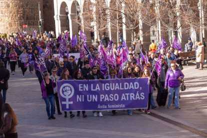 Manifestación en Ávila por el día para la Erradicación de la Violencia contra la Mujer. -ICAL.