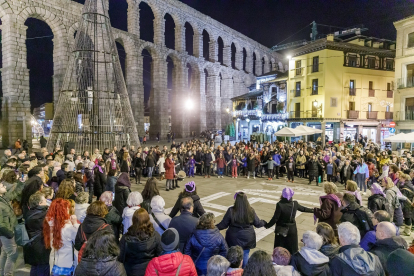 Manifestación en Segovia por el día para la Erradicación de la Violencia contra la Mujer. -ICAL.