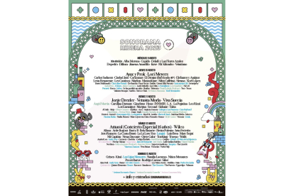 Cartel del Sonorama Ribera 2023 de la página web del festival