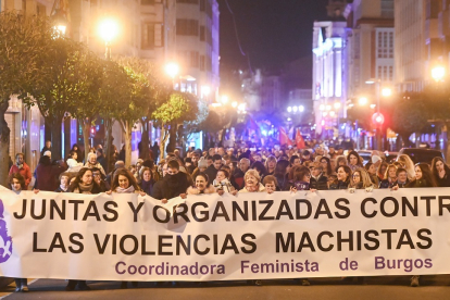 Manifestación en Burgos por el día para la Erradicación de la Violencia contra la Mujer. -ICAL.