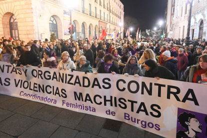 Manifestación en Burgos por el día para la Erradicación de la Violencia contra la Mujer. -ICAL.