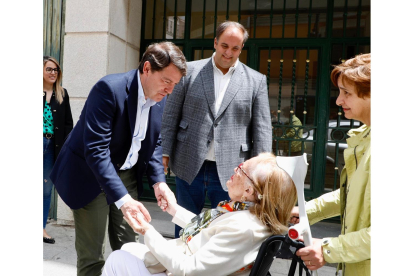 El presidente del PP de Castilla y León, Alfonso Fernández Mañueco, visita Guijuelo.- ICAL