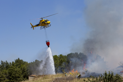 Incendio en la localidad zamorana de Entrala. ICAL