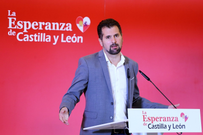 El secretario general del PSOE de Castilla y León, Luis Tudanca. - ICAL
