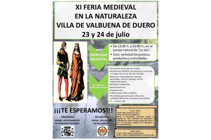 Cartel de la Feria Medieval en la Naturaleza de Valbuena de Duero (Valladolid).- Europa Press