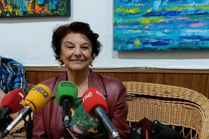 Soledad Murillo en la presentación de su intención de concurrir a las primarias del PSOE de Salamanca. E.P.