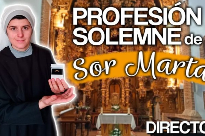 Miniatura del anuncio de un directo de 'Sor Marta' en su canal de Youtube. -YOUTUBE