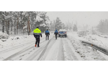 Problemas de circulaci?n a causa de la nieve en El Espinar