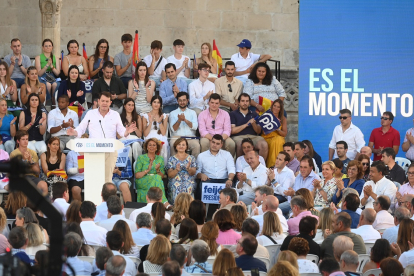 Acto central de campaña del PP en Burgos con la presencia del presidente nacional, Alberto Núñez Feijóo.- ICAL