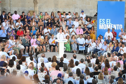 Acto central de campaña del PP en Burgos con la presencia del presidente nacional, Alberto Núñez Feijóo.- ICAL