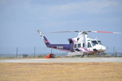 El helicóptero con base en Guadramiro iniciaba la búsqueda este miércoles. - GUADRAMIRO.COM