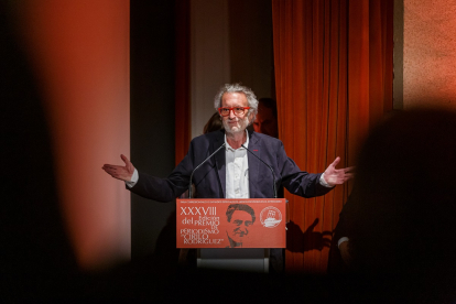 Aurelio Martín en la gala del premio 'Cirilo de Honor'.- ICAL