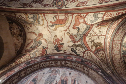 Restauración de las pinturas del Panteón Real de San Isidoro en León.- ICAL