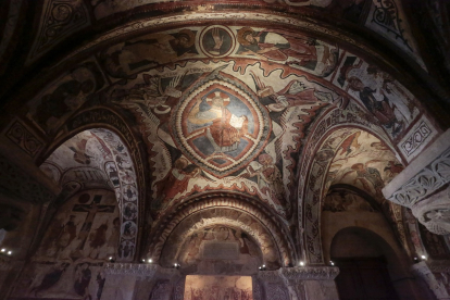 Restauración de las pinturas del Panteón Real de San Isidoro en León.- ICAL