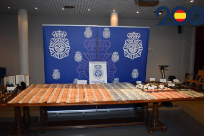 Presentación de la operación policial 'Bolivar' contra el narcotráfico en Palencia.- ICAL