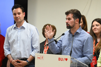 Luis Tudanca valora los resultados electorales del partido en Burgos.- ICAL