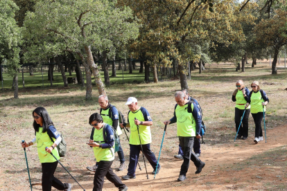 La asociación En ruta por las enfermedades raras realiza un marcha por el Monte el Viejo en la ciudad de Palencia.- ICAL