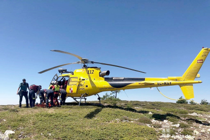 Rescatado un senderista que se había lesionado cerca de la Laguna Cebollera, en Sotillo del Rincón (Soria).- ICAL.