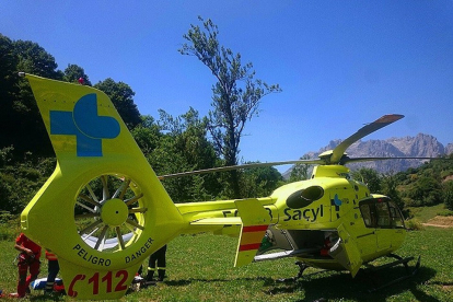 Helicóptero sanitario - JCYL - Archivo