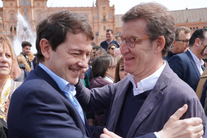 Alfonso Fernández Mañueco y Alberto Núñez Feijóo. ICAL