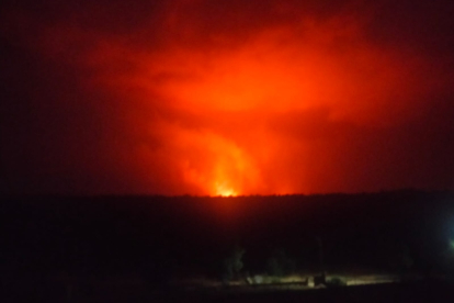 Incendios en la Sierra de la Culebra de Zamora.- E. M.