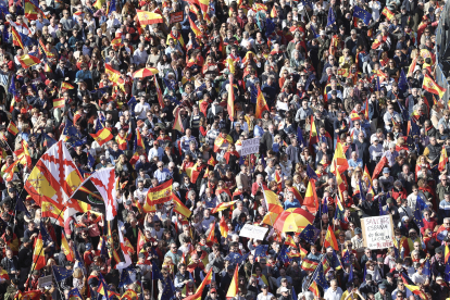 Manifestación en Madrid en defensa del Estado de Derecho y de la Igualdad de todos los españoles y en contra de la amnistía. ICAL