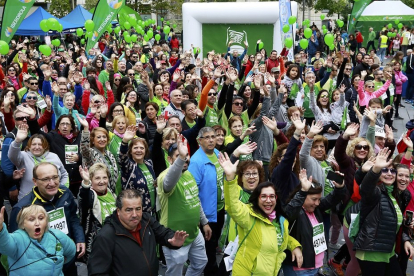 Valladolid mantiene otro año más la Marcha Contra el Cáncer más numerosa de todo el país, con casi 59.000 inscritos. J.M. LOSTAU