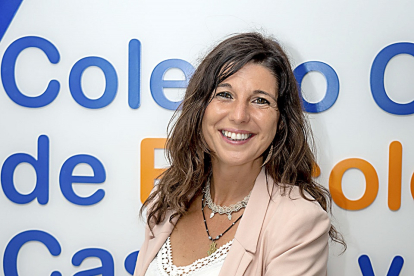 Ana Belén Sánchez en la sede del Colegio de Psicólogos de Castilla y León, en Valladolid. - EM
