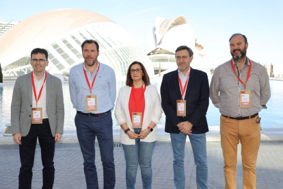 Miembros del PSOE en la Confederación Municipal de Valencia. E.M.