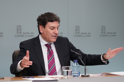 El portavoz de la Junta y consejero de Economía y Hacienda de la Junta de Castilla y León, Carlos Fernández Carriedo.- ICAL
