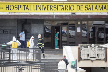 Hospital de Salamanca durante la primera ola de la pandemia.- ICAL