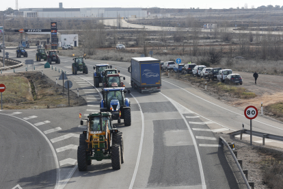 Tractorada en Soria. -ICAL