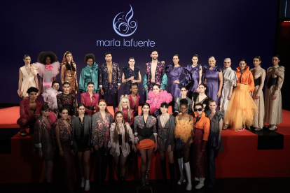 Desfile de la diseñadora Leonesa, María Lafuente en la pasarela Mercedes Fashion Week Madrid.- ICAL