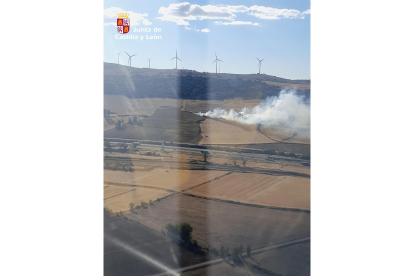 Incendio de Santa Olalla de Bureba. Twitter: @naturalezacyl