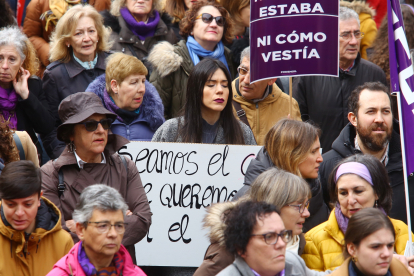 Manifestación del Día Internacional de la Mujer en Ponferrada. CÉSAR SÁNCHEZ