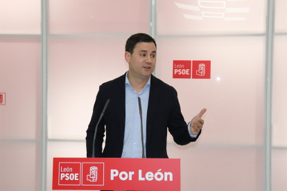 El secretario general del PSOE de León, Javier Alfonso Cendón. -E. PRESS