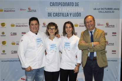 Las chef salmantinas Sara Cámara y Begoña Río, campeonas de cocina y repostería de CyL 2023. -E. PRESS