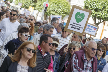 Manifestación por la sanidad pública en Burgos. -ICAL