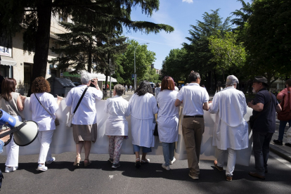 Manifestación por la Sanidad pública en Salamanca. -ICAL