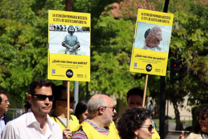 Manifestación por la Sanidad pública en León. -ICAL