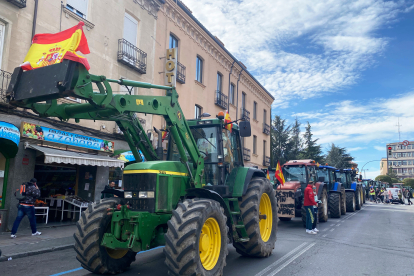 Tractorada en Ávila. -ICAL