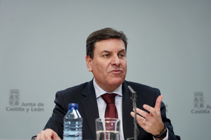 El consejero de Economía y Hacienda y portavoz de la Junta de Castilla y León, Carlos Fernández Carriedo.- ICAL