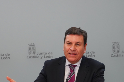 El consejero de Economía y Hacienda y portavoz de la Junta de Castilla y León, Carlos Fernánez Carriedo. ICAL