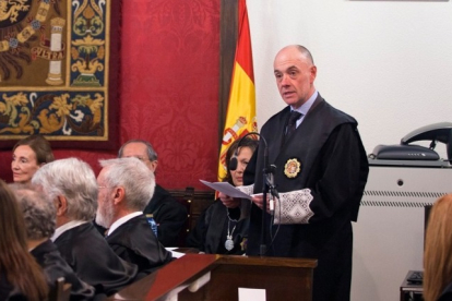Javier García Encinar, el día de su toma de posesión.- ICAL