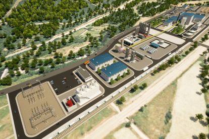 La Robla Green, un proyecto integrado de energía y combustible verdes ubicado en el municipio leonés de La Robla. -ICAL.