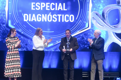 La consejera de Familia e Igualdad de Oportunidades, Isabel Blanco, asiste a la gala de entrega de los I Premios Diagnóstico de CyLTV. ICAL